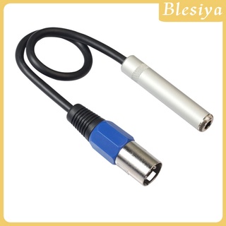 [Blesiya] Balanced 3-Pin Xlr Male To 6.35มม.Female อะแดปเตอร์สายเคเบิ้ลเสียงสเตอริโอไมค์