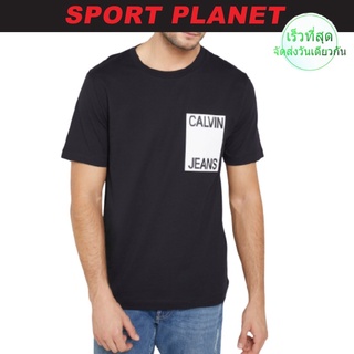 Calvin Kleins Men Logo Box Slim Short Sleeve Tee Shirt Baju Lelaki