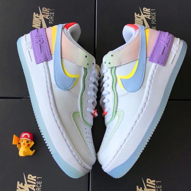 nike air force 1 shadow white hydrogen blue purple