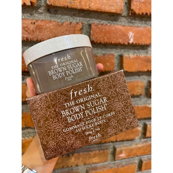 สครับน้ำตาล-หอมหวาน-ผิวนุ่มมาก-ลด-45-fresh-the-original-brown-sugar-body-polish-200g