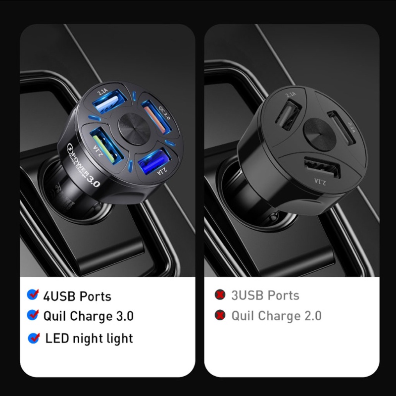 อุปกรณ์ชาร์จโทรศัพท์มือถือ-4-พอร์ต-3-usb-3-0-universal-แบบด่วน-4-พอร์ตสําหรับรถยนต์