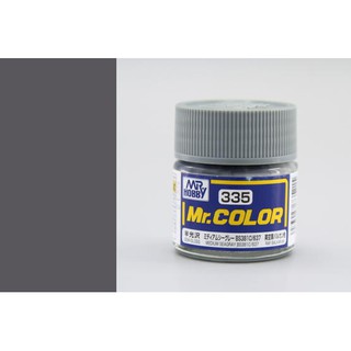 สีสูตรทินเนอร์ Mr.Hobby สีกันเซ่ C335 Medium Seagray BS381C/637 Semi-Gloss 10ml