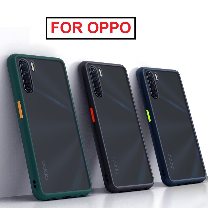 เคสขอบสี-เคส-oppo-reno5-a5-2020-a92020-a5s-a3s-a91-a31-a12-f9-f11pro-reno4-case-oppo-a16-เคสกันกระแทก-เคสโทรศัพท์-oppo