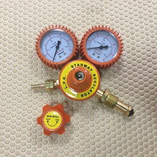 เกจแก๊ส ยี่ห้อ Star Way  รุ่น เกจ์วัดแรงดัน-ปรับแรงดัน เกจแอลพีจี Regulator LPG