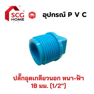 ฝาครอบเกลียวนอก / ปลั๊กอุดเกลียวนอก SCG ขนาด 4 หุน / 1/2" / 18 มม.