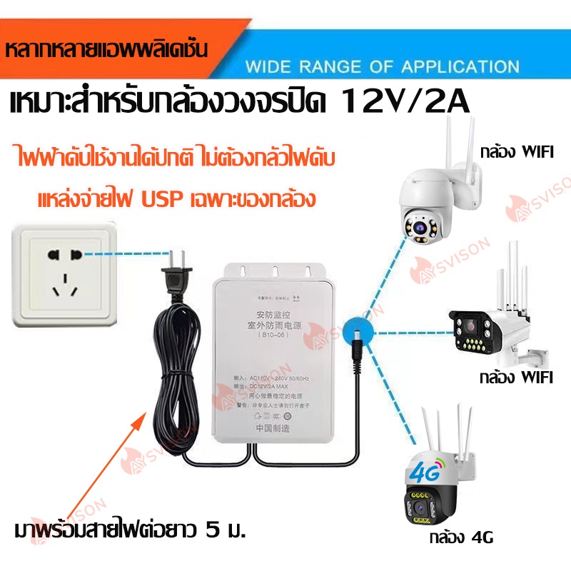 dc-อะแดปเตอร์-ups-adapter-12v-2a-6000ma-หม้อแปลง-อแดปเตอร์สำรองไฟ-หม้อแปลงกล้องวงจรปิด-adapter-12v-2a-อะแดพเตอร์มาตรฐาน