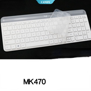 แผ่นฟิล์มซิลิโคน ป้องกันคีย์บอร์ดแล็ปท็อป สําหรับ logitech K580 K580 mk470 mk470