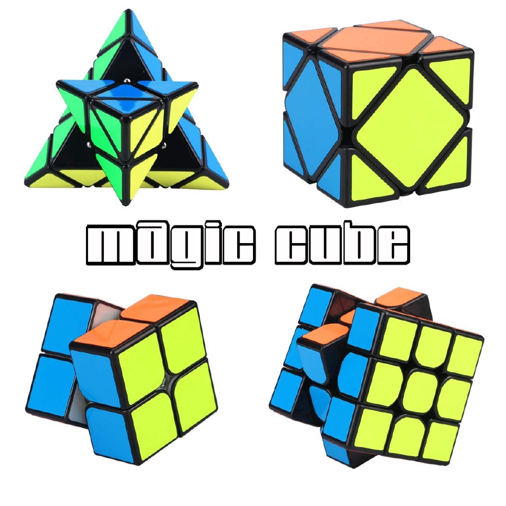 speed-cube-bundle-2x2-3x3-รูบิคของเล่นสําหรับเด็ก-4-แพ็ค