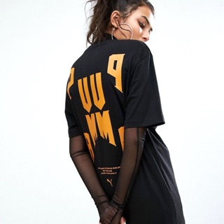 เสื้อยืดแฟชั่น PUMA OVERSIZED GRAPHIC TEE ของเเท้จาก USA