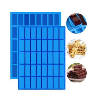 แม่พิมพ์ ซิลิโคน สี่เหลี่ยม 40 ช่อง (คละสี) 40-Cavity Candy Molds Silicone