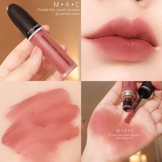 SEP02 ส่งฟรี MAC POWDER KISS LIQUID 5ml ลิควิดลิปสติกเนื้อสัมผัสไร้น้ำหนัก Marrakesh Mere