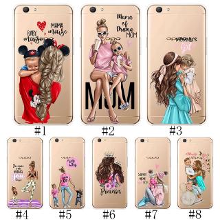 Oppo A71 A73 A77 A83 A1 A7X F5 F9 Pro Soft TPU Silicone Phone Case Cover Phone Fashion mom baby