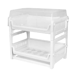 โปรโมชั่น : M KITCHEN K-960 ชั้นวางจาน มีฝาปิด Keyway ขนาด 42.2x30x41.8 ซม B5