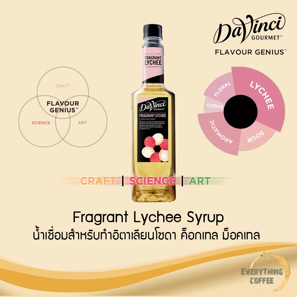 davinci-fragrant-lychee-syrup-750ml-น้ำเชื่อมสำหรับอิตาเลียนโซดา-ค็อกเทล-ม็อคเทล