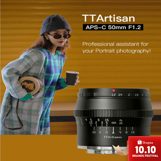 Cancer309 TTArtisan 50MM F1.2 for EOS M Mount Lens Canon M3/M5/M6/M6 II/M10/M100/M50 Camera