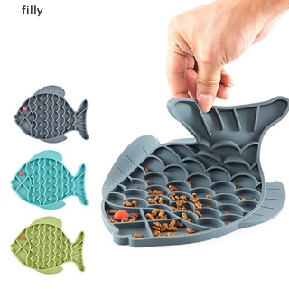 [FILLY] Silicone Bowl Dog Lick Mat Slow Feeding Food Bowl For Dogs Cat Treat Feeder DFG