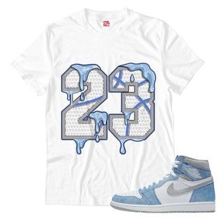 คอลูกเรือเสื้อเชิ้ต คอกลม สไตล์คลาสสิก ย้อนยุค No.23 Air1 High Og “Hyper Royal”S-5XL