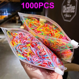 1000 ชิ้น เด็กผู้หญิง ไนลอน ยางรัดผม ที่คาดผม เด็ก หางม้า ที่รัดผม เครื่องประดับผม ของขวัญ