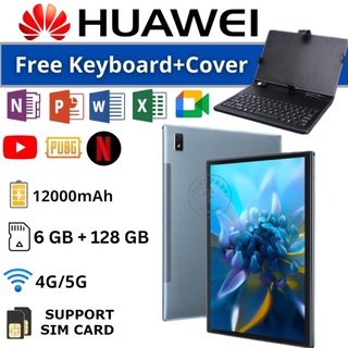เช็ครีวิวสินค้า-จัดส่งฟร- HUAWEI Tablet PC แท็บเล็ต 10.8 Inch Android 8.1 [6GB RAM 128GB ROM] Dual SIM 4G LTE รองรับซิมการ์ดทุกเครื่อ