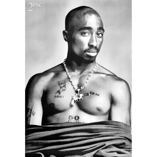 โปสเตอร์ รูปถ่าย ทูพัค ชาเคอร์ 2pac Tupac Shakur 1996 POSTER 24”x35” นิ้ว American Rapper Actor