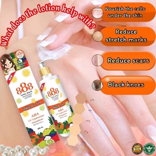 888 total whitening body lotion
