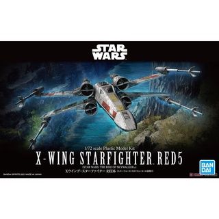 4573102615541ฺ BANDAI STARWARS 1/72 X Wing Starfighter RED5