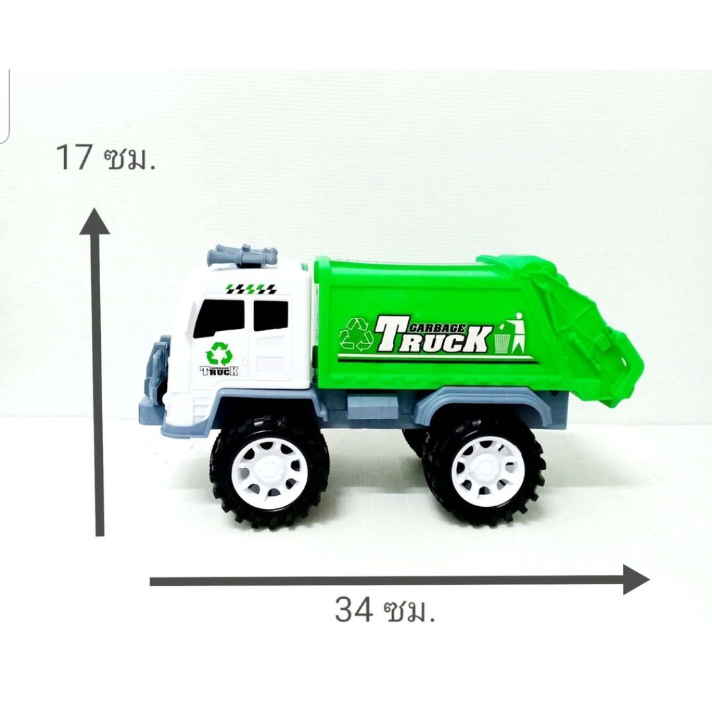 รถขยะ-รถขนขยะ-รถเก็บขยะ-รถขนขยะคันใหญ่-รถขยะ-หมุนได้-ยกเทได้จริง-มีถังขยะให้-fd606a-hy326-73-595-149