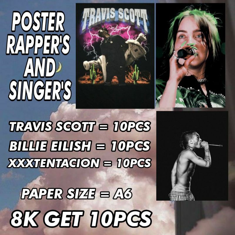 โปสเตอร์ Rappers AND SINGERS ROOM WALL โปสเตอร์ โปสเตอร์ (ขนาด PAPER A6 ...
