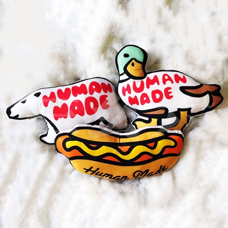 Human MADE หมอนหมีขั้วโลกสุนัขร้อนหัวสีเขียวเป็ดหมูเสือ | Shopee Thailand