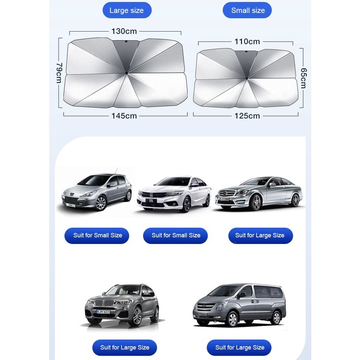 bmw-คุณภาพสูง-ร่มกันแดดในรถ-ม่านบังแดด-ที่บังแดดในรถยนต์-บังแดดรถยนต์-บังแดดหน้ารถ-บังแดด-กันแดด-สะท้อนแสงแดด-กัน-uv-แถมกระเป๋าหนัง