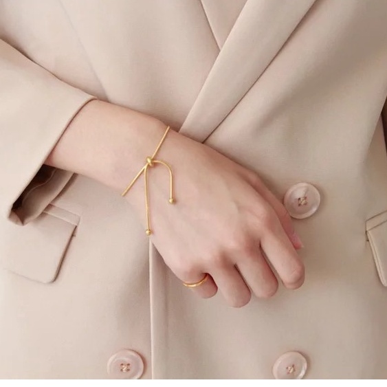 18k-gold-plated-minimal-bracelet-stainless-bracelet-สร้อยข้อมือสไตล์มินิมอล