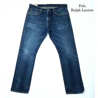 ยีนส์ Polo Ralph Lauren เอว 39-40 สีเข้ม เฟดสวย ขากระบอกเล็ก