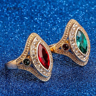 Dg✌❤ แหวนแต่งงาน ประดับเพชรเทียม สไตล์วินเทจ ของขวัญ ขนาด 7-10 สําหรับผู้หญิง