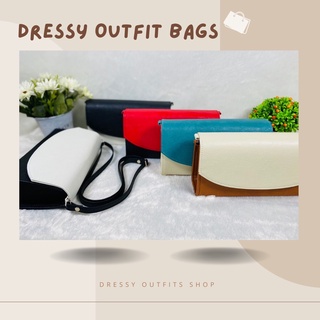 DOB09 🌻 ꕤ Dressy Outfit Bags ꕤ ✨กระเป๋าสุดเก๋งานทูโทน มีระดับราคาเบาหนังเทียม PVC premium คุณภาพสุดปังสวยแพง ตรงปก