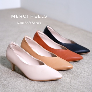 สินค้า Seira - Merci Heels รองเท้าส้นสูง รองเท้าทำงาน หนังนิ่ม รองเท้าสุขภาพ บุฟองน้ำ 1.2 ซม