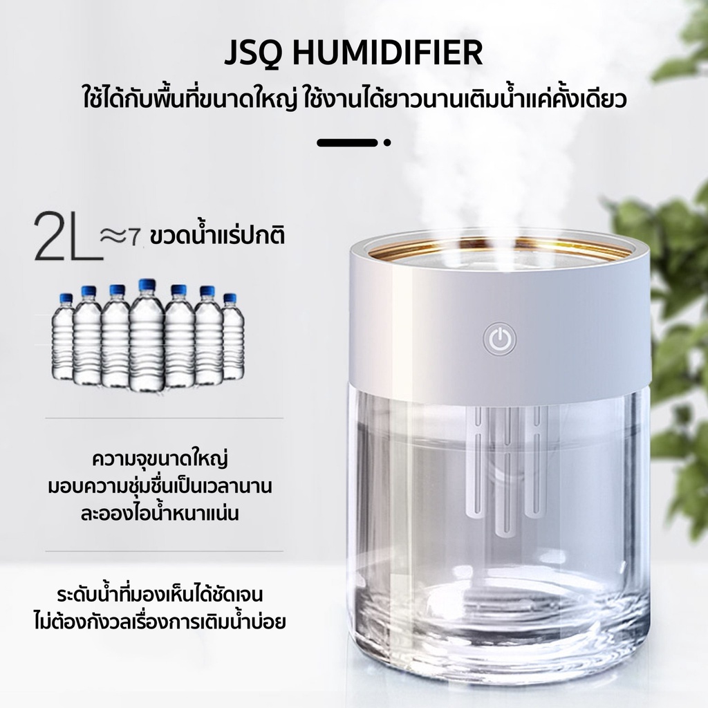 ภาพหน้าปกสินค้าLN-668 เครื่องพ่นไอน้ำ เครื่องพ่นอโรม่า 2L  Humidifier  Aroma Diffuser เครื่องพ่น เครื่องเพิ่มความชื้นในอากาศ LED 7สี จากร้าน device_mall บน Shopee