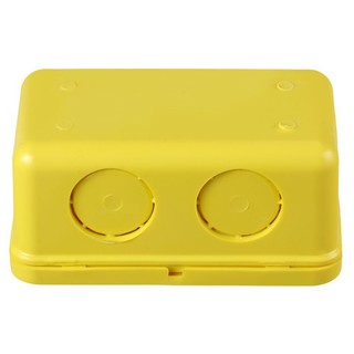 CIRCULAR BOX PVC 2X4 INCHES YELLOW SCG กล่องพักสายเหลี่ยม PVC SCG 2x4 นิ้ว สีเหลือง กล่องพักสายไฟ ท่อร้อยสายไฟและอุปกรณ์