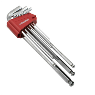 ประแจหกเหลี่ยม ยาวพิเศษ ปลายบอล มม. 9 ชิ้น ( L She Hex Wrench Extra Long With Ball Point End mm 9Pcs Set )