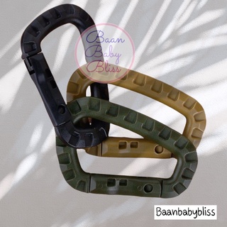 ภาพหน้าปกสินค้าคาราบิเนอร์คุณภาพดี Carabiner D Ring คาราไบเนอร์ สแนบลิงค์ ตะขอ Snap link ตั้งแคมป์ อุปกรณ์ตั้งแคมป์ เดินป่า Snap clip ที่เกี่ยวข้อง