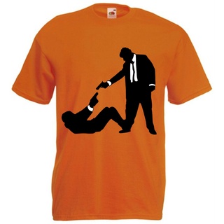 เสื้อยืดโอเวอร์ไซส์เสื้อยืดออกกําลังกาย ลาย Reservoir Dogs สําหรับผู้ชาย สีชมพูS-4XL