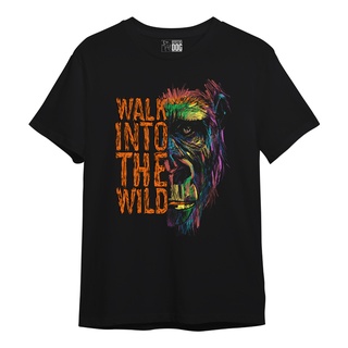 Barking Dog  เสื้อยืดแขนสั้น Gildan Ultra Cotton สกรีน DTG ลาย Walk into the wild