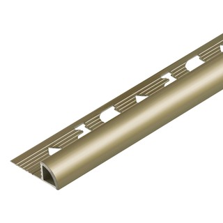 CORNER TRIM ALUMINIUM CURVE DP CAS902010 9MM 2M Goldbeige Hi Gloss คิ้วอะลูมิเนียมแบบโค้ง DP CAS902010 ขนาด 9 มม. ยาว 2