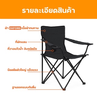 ภาพขนาดย่อของภาพหน้าปกสินค้าKawi เก้าอี้ปิคนิคพับได้ เก้าอี้แคมป์ปิ้ง จากร้าน kawi_later บน Shopee ภาพที่ 3