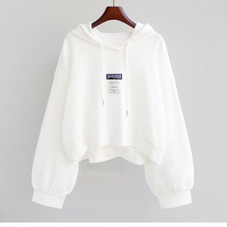 เสื้อกันหนาวมีฮู้ดทรงหลวมสไตล์เกาหลี S-2XL