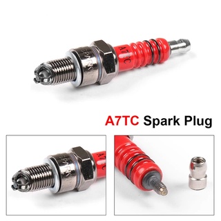 Motorcycle Accessories 1 pcs 10mm A7TC Spark Plug Fits GY6 50CC 110CC 125CC 150CC ATV Scooter Dirt Bike Go Kart