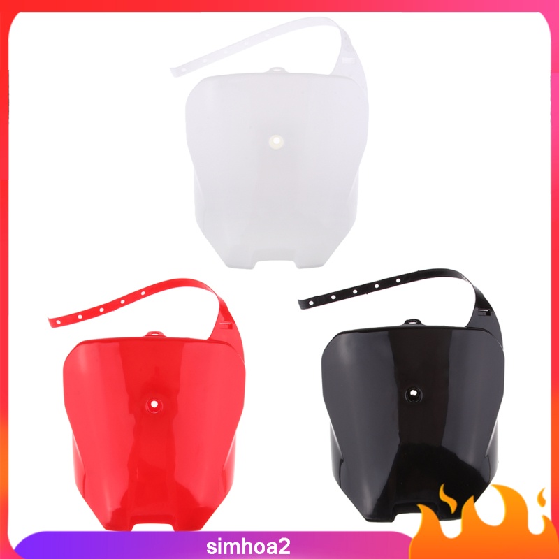 B Blesiya Red Plastic Front Number Plate For Honda CRF70 CRF80 CRF100 Dirt Bike