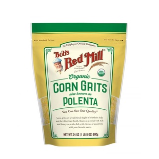 Organic Corn Grits Polenta Bobs Red Mill Corn Grits Polenta 680g ข้าวโพดบด 100%