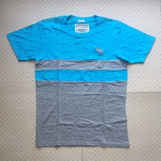 ..เสื้อยืดคอกลม Abercrobie&amp;Fitch สีทูโทน