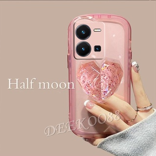 เคส VIVO V25 Pro 5G V25e Y35 Y16 Y02S Y22S Y22 Y77 5G 4G 2022 New Casing TPU Soft Anti Falling Mobile Phone Case with Be Loved Stand Holder Protective Cover เคสโทรศัพท์ VIVOY35 VIVOV25
