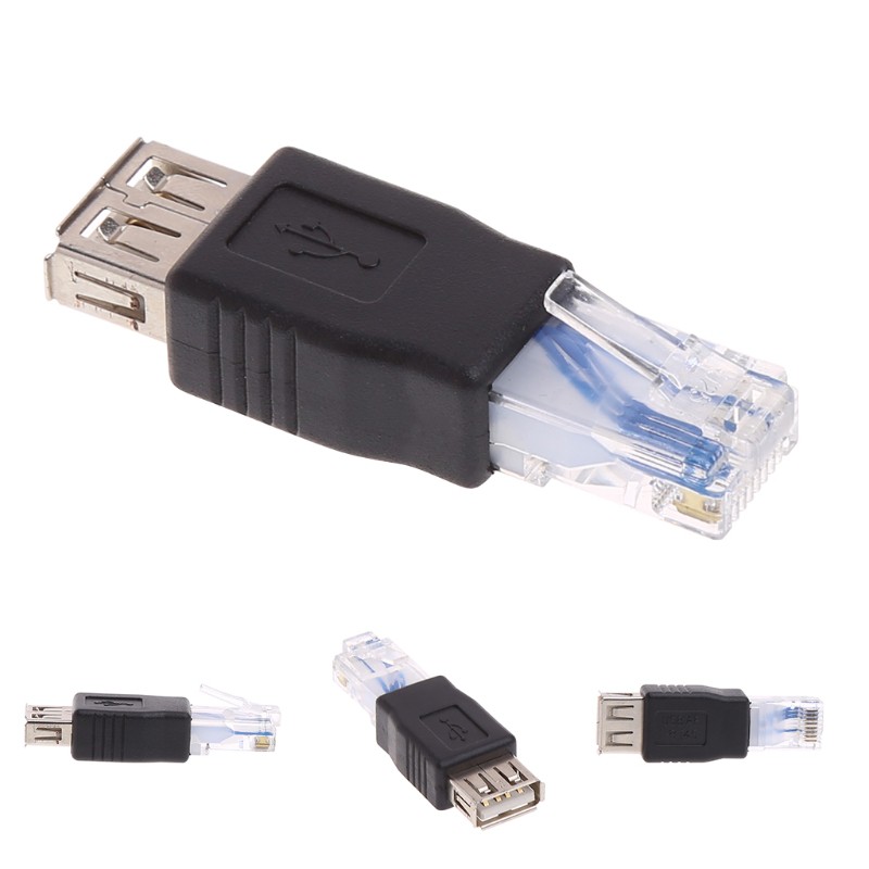 ภาพสินค้าDou Usb Type A Female To Rj45 Male Ethernet Lan อะแดปเตอร์ปลั๊กซ็อกเก็ตเชื่อมต่อเครือข่าย จากร้าน doublebuy.th บน Shopee ภาพที่ 4